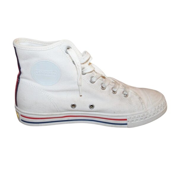 Hood Rockets Flex Arch Canvas Hightop Sneakers Men 5.5 Women 7.5 - Picture 2 of 9